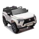Megastar Rideon 12V Lexus Gx Series Kids Electric Car, Dual Motor With Remote Control - White