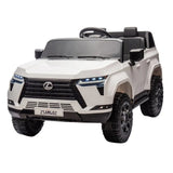 Megastar Rideon 12V Lexus Gx Series Kids Electric Car, Dual Motor With Remote Control - White