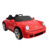 Megastar Big Ride On 24 V Licensed Porsche Kids Electric Car For 2 Kids With Parental Remote Control - Red