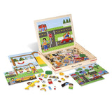 Melissa and Doug Wooden Magnetic Matching Picture Game