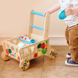 Melissa and Doug Wooden Shape Sorting Grocery Cart