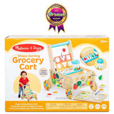 Melissa and Doug Wooden Shape Sorting Grocery Cart
