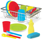 Melissa and Doug Let's Play House! Wash & Dry Dish Set