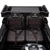 Megastar Ride On Licensed Mercedes 24 V Kids Electric Car Truck With Remote Control - Black