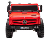 Megastar Ride On Licensed Mercedes 24 V Kids Electric Car Truck With Remote Control - Red