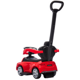 MYTS Kids Mercedes-Benz C-Class Licensed Ride-On Push Car With Handle - Red