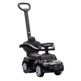 Mercedes-benz C-Class Ride-On Push Car With Handle - Black