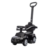 Mercedes-benz C-Class Ride-On Push Car With Handle - Black