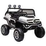 Mercedes Benz Unimog Junior Rideon Car 12V - White
