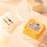 Mideer 3-Hole Sharpner with Tub - Yellow
