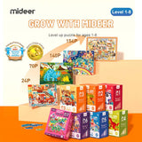 Mideer 3-in-1 Level Up Puzzles Animals - Level 3