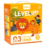 Mideer 3-in-1 Level Up Puzzles Animals - Level 3