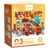 Mideer 3-in-1 Level Up Puzzles Community Helpers - Level 3