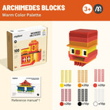 Mideer Archimedes Blocks - Warm Color Palette