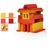 Mideer Archimedes Wooden Blocks - Warm Color Palette