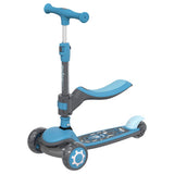 Mideer Foldable 2 in 1 Scooter LED - Blue