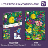 Mideer Little People in My Garden Puzzle - 500Pcs