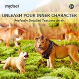 Mideer Safari Animal Collectibles - 12pcs
