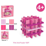 Mideer Wooden Blocks Pink  - 100pcs