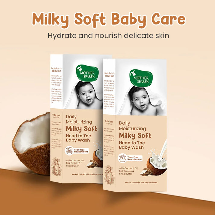 Mother Sparsh Milky Soft Head-to-Toe - 200ml