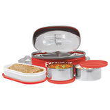 Milton Executive Insulated Lunch Box Set With Lunch Bag - Red