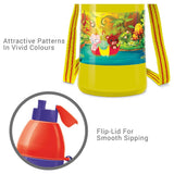 Milton Kool Joy Plastic Insulated Water Bottle with Straw for Kids 400 ml - Yellow