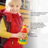 Milton Kool Joy Plastic Insulated Water Bottle with Straw for Kids 400 ml - Yellow