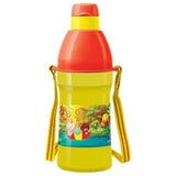 Milton Kool Joy Plastic Insulated Water Bottle with Straw for Kids 400 ml - Yellow