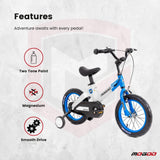 Mogoo Spark 14" Magnesium Kids Bicycle - Blue