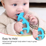 Mombella Dancing Elephant Teether - Blue