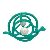 Mombella S2 Snail Rattle & Sensory Teether Toy - Teal