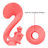 Mombella Squirrel Baby Teether Toy - Rose