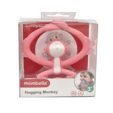 Mombella Hugging Monkey Teether Toy - Pink