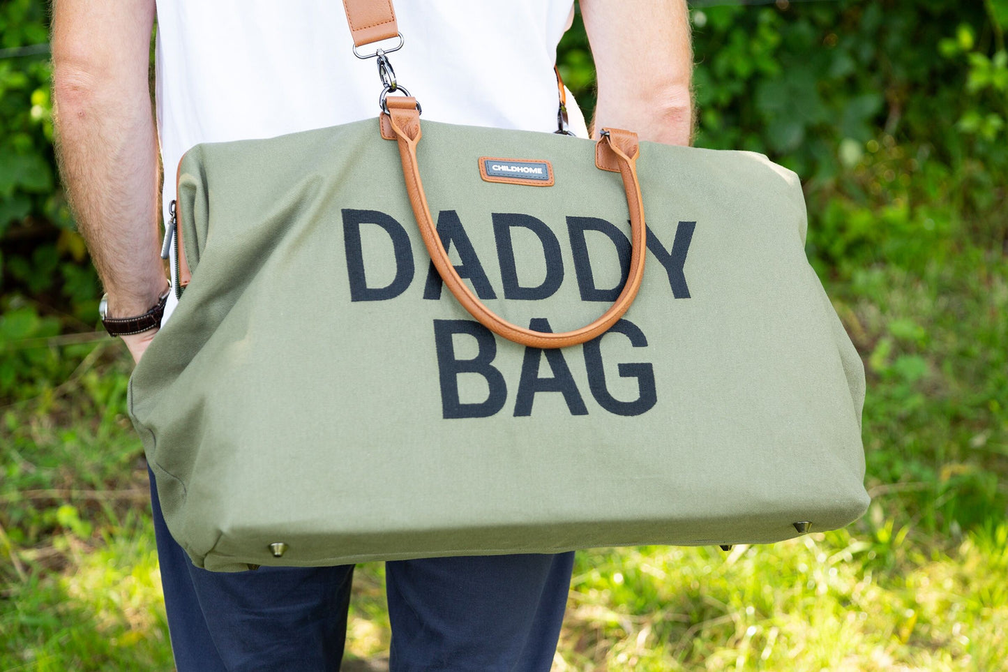 Childhome Daddy Diaper Bag - Kaki Canvas