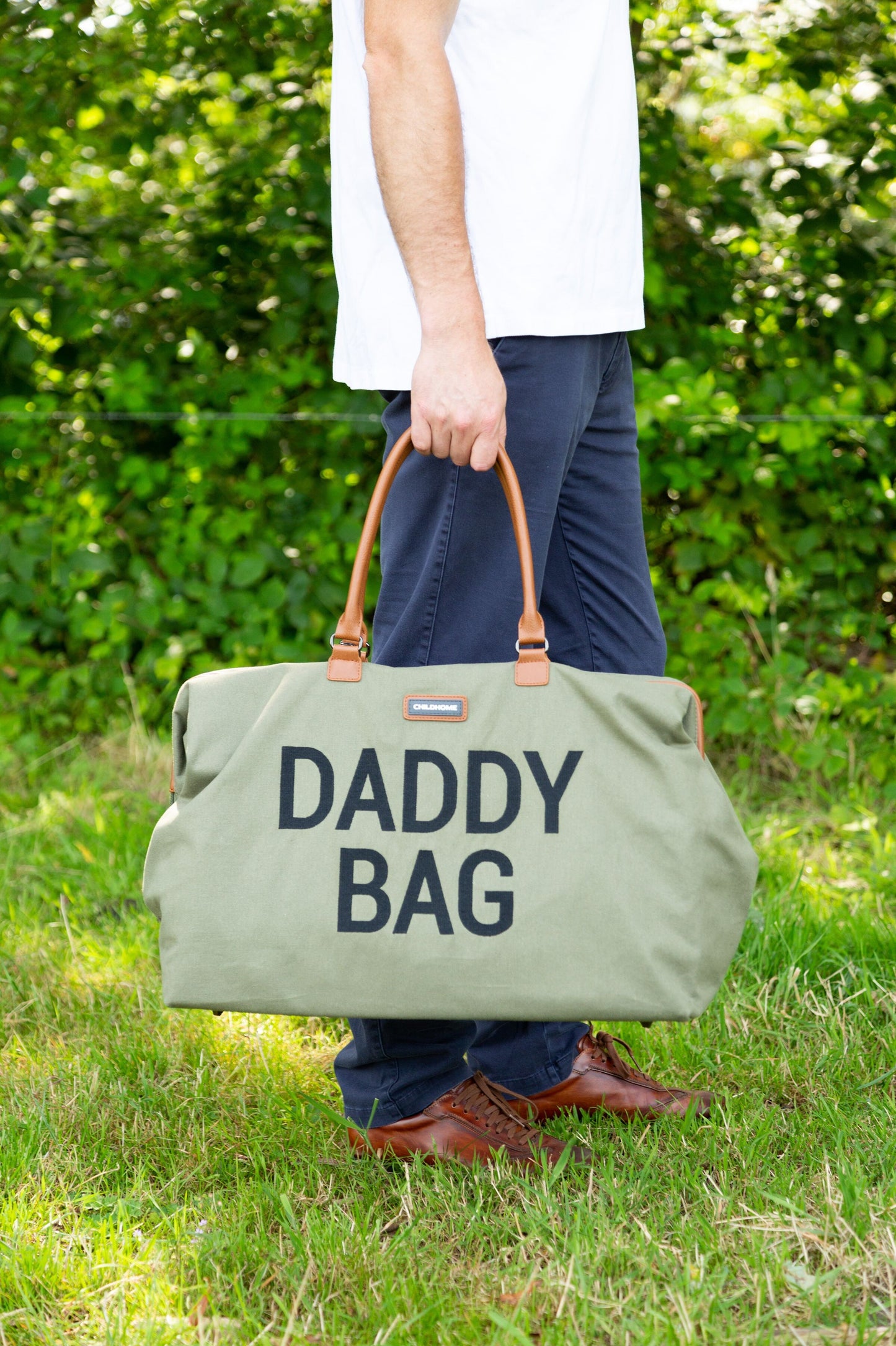 Childhome Daddy Diaper Bag - Kaki Canvas