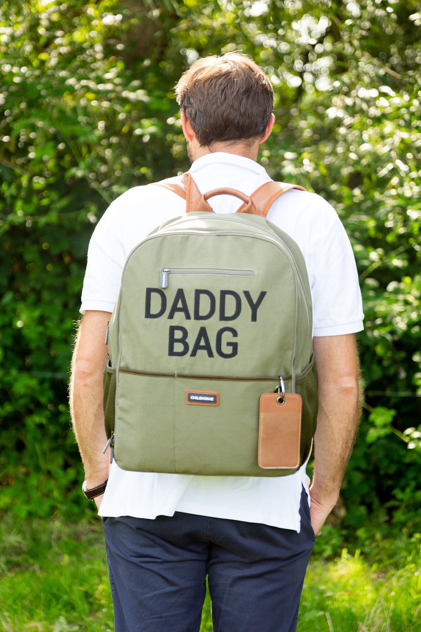 Childhome Daddy Diaper Backpack - Kaki Canvas