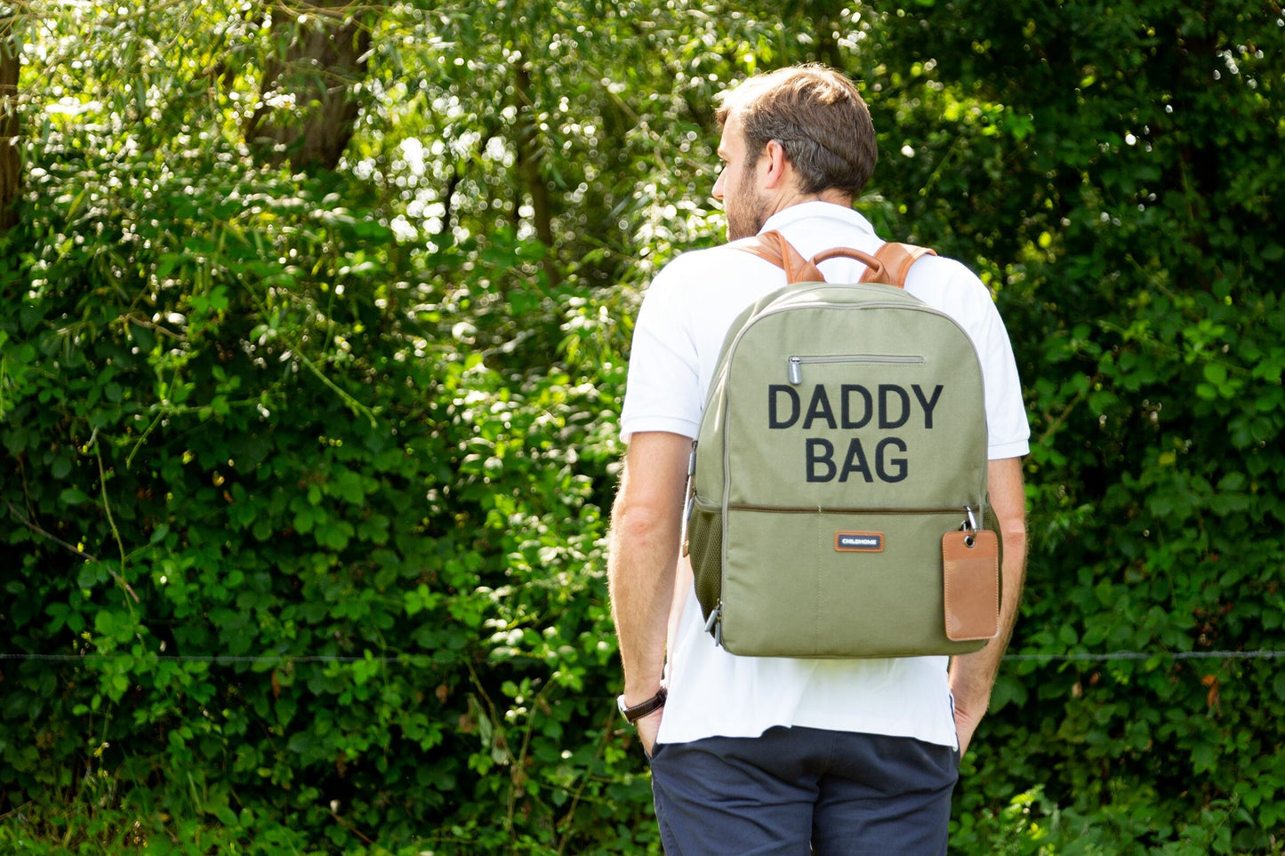 Childhome Daddy Diaper Backpack - Kaki Canvas