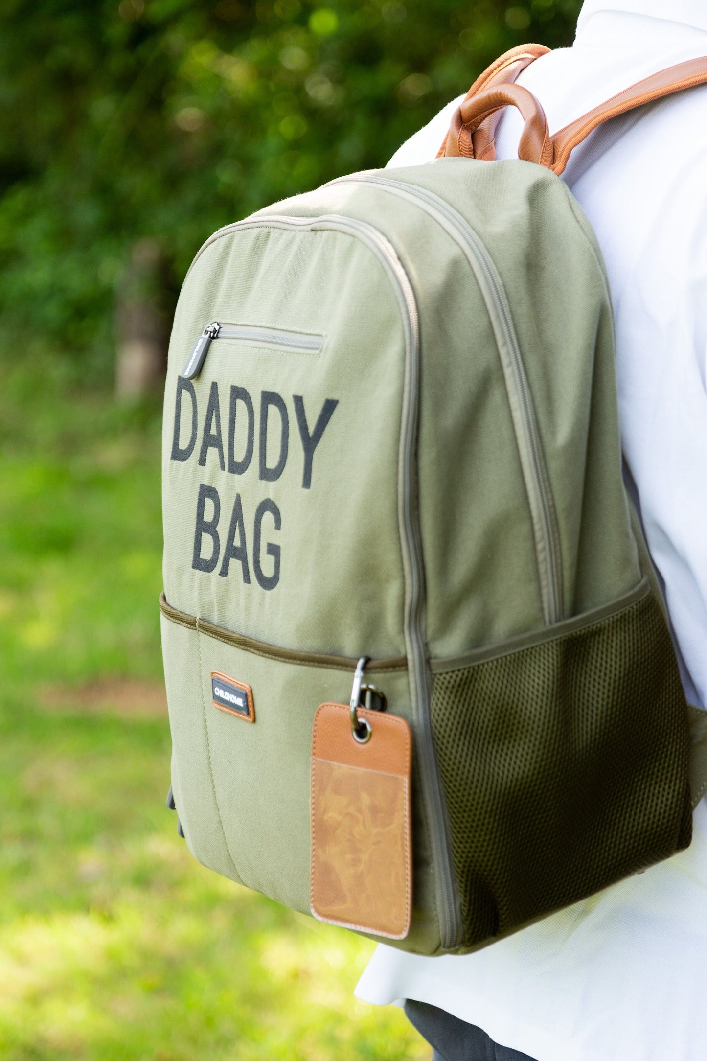 Childhome Daddy Diaper Backpack - Kaki Canvas