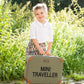 Childhome Mini Traveller Kids Suitcase - Kaki Canvas