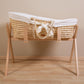 Childhome Bundle Moses Basket with Mattress and Off White Cover