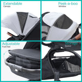 Moon Riche Advanced Baby Stroller 360?ø Rotating Handle - Grey