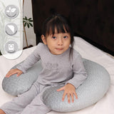 Moon Feeding Pillow With Bamboo Rayon - Grey