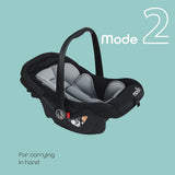 Moon Bibo Baby Car Seat - Black