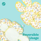 Moon Body Support Car Seat With Warm Pad Cushion - Rainbow