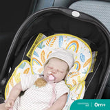 Moon Body Support Car Seat With Warm Pad Cushion - Rainbow