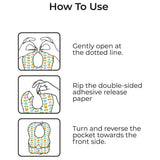 Moon Disposable Baby Bibs- Flowers (24 X 35 Cm) - 24pcs