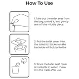 Moon Disposable Toilet Seat Cover - Dino ( 66 X 63 Cm) - 20pcs