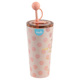 Moon Double Smoothie Cup With Straw 16Oz-Pink