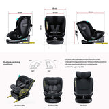 Moon GYRO PRO i-Size 360 Degree Roating Car Seat - Black