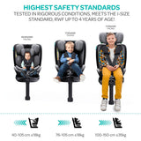 Moon GYRO PRO plus  i-Size 360 Degree Roating Car Seat - Grey